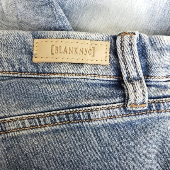 BLANKNYC Ankle Skinny Jeans The Bond Mid Rise Medium Wash Distressed Denim - Picture 7 of 9